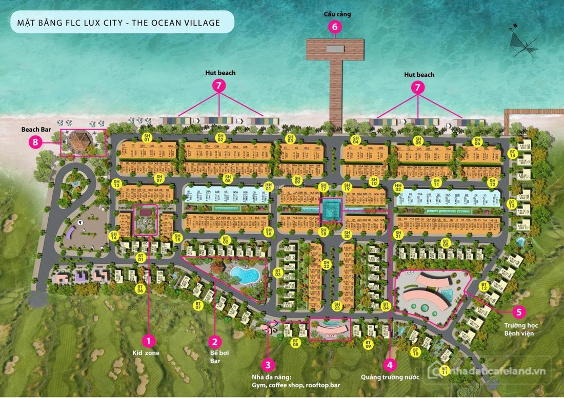 Bán nhà phố dự án: Bán shophouse FLC Heritage Quảng Bình 90m² giá 15.6tr/m² ven 