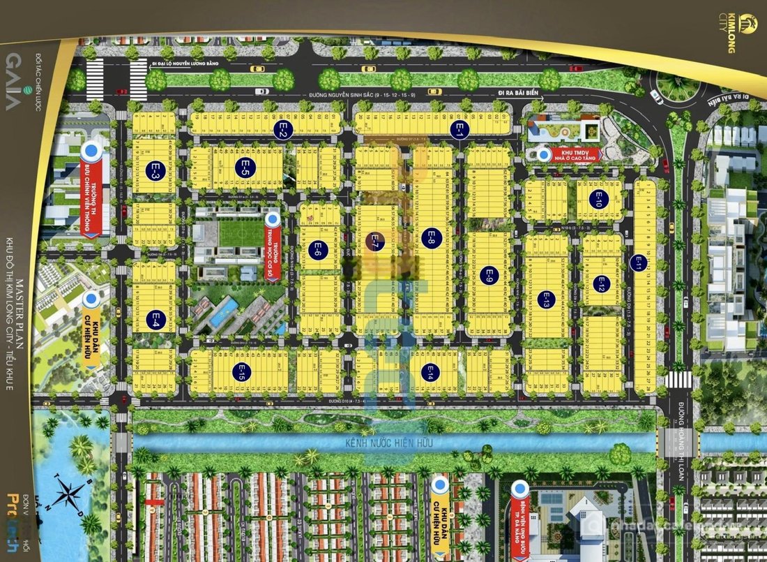 Bán đất thổ cư: Bán Đất Nền Dự Án Kim Long City 9 tỷ, 120m2, ở Hòa Phú 30, Đà Nẵ