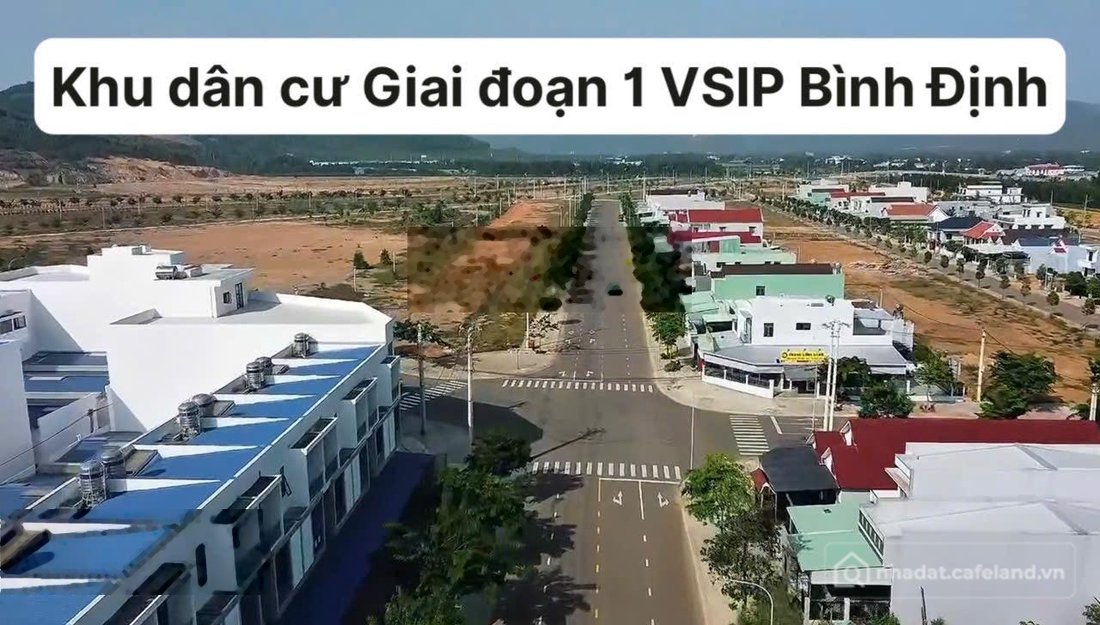 Bán đất thổ cư: Bán gấp đất nền nền ngay trung tâm VSIP Bình Định ( Đã có sổ ký 