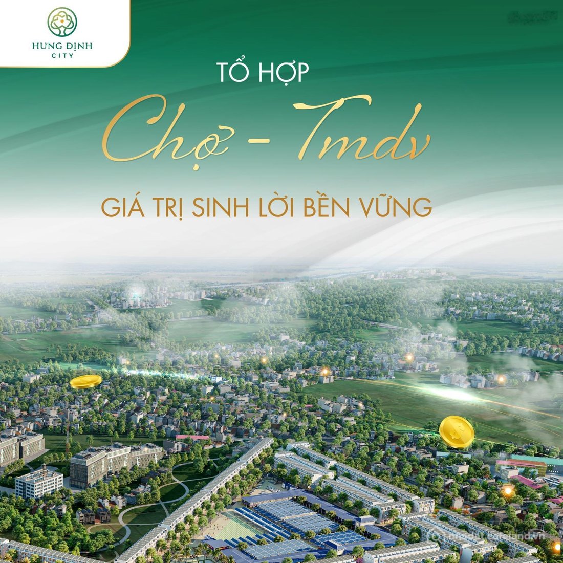 Bán biệt thự: Khu đô thị Hưng Định City An Nhơn khu đô thị được quy hoạch với qu
