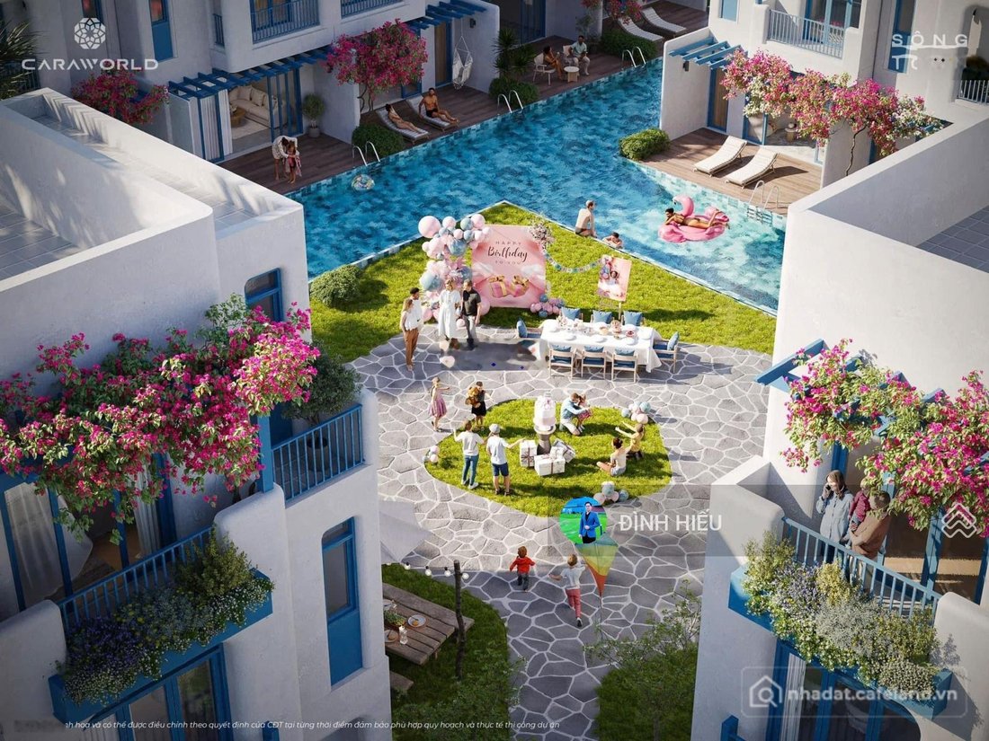 Bán biệt thự: Bán cặp biệt thự Sông Town Caraworld Cam Ranh, Trục Đại lộ Hồng Ng