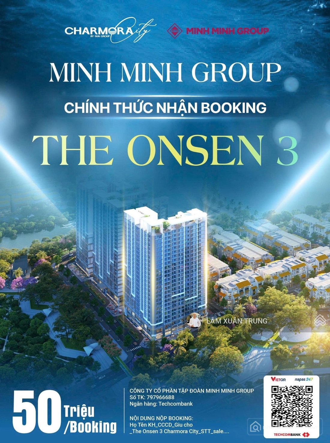 Bán căn hộ chung cư: 1PN+ Onsen 3 Charmora City 50,4m, sở hữu lâu dài, khoáng nó