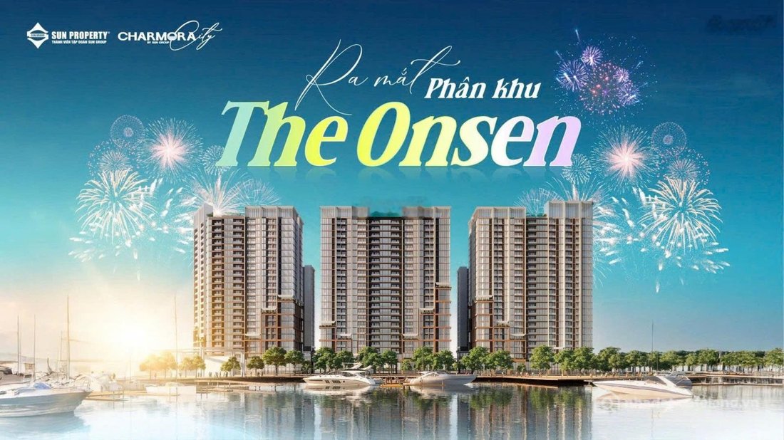 Bán căn hộ chung cư: Nhận booking toà Onsen 3 - Charmora City Nha Trang chiết kh