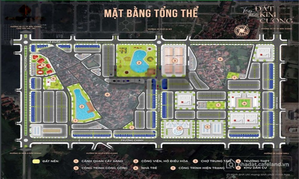 Bán đất thổ cư: Bán lô góc trục chính, trung tâm Bắc Ninh mới, đường đôi khu New