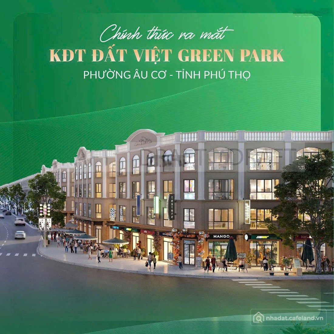 Bán đất thổ cư: Bán đất khu đô thị Đất Việt Green Park nhiều công viên môi trườn