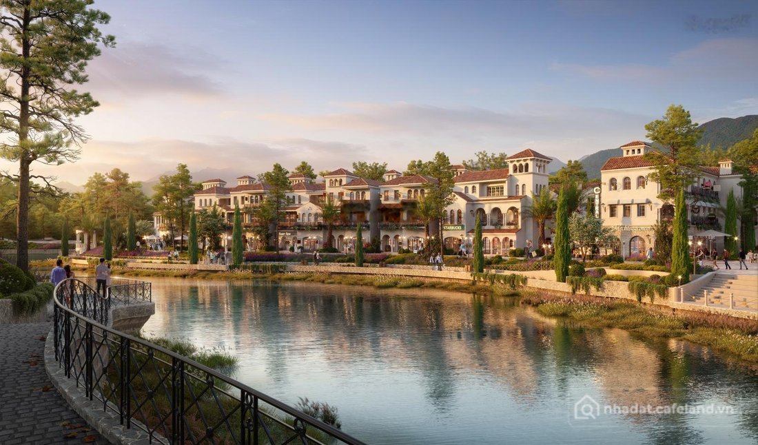 Bán biệt thự: Duy nhất căn góc Valley Town 3 mặt tiền thoáng đầu tuyến phố đi bộ