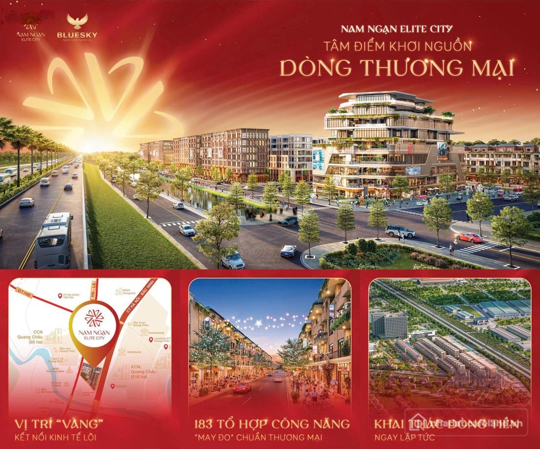 Bán đất thổ cư: Booking dự án Nam Ngạn Elite City, Quang Châu, Bắc Ninh