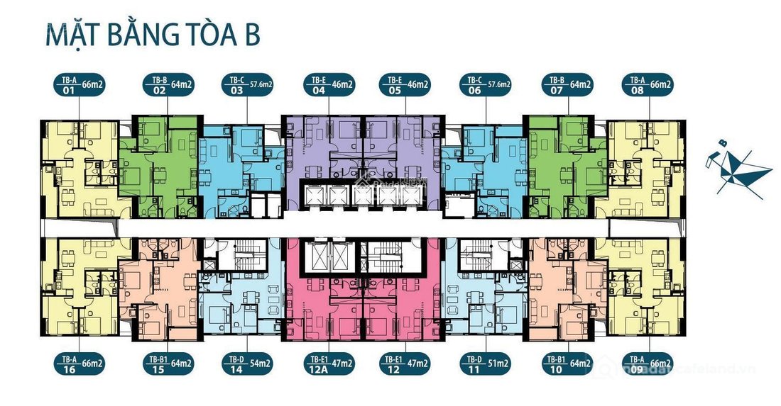 Bán căn hộ chung cư: Tôi chính chủ bán chung cư Intracom Riverside, 63.8m, 2 ngủ