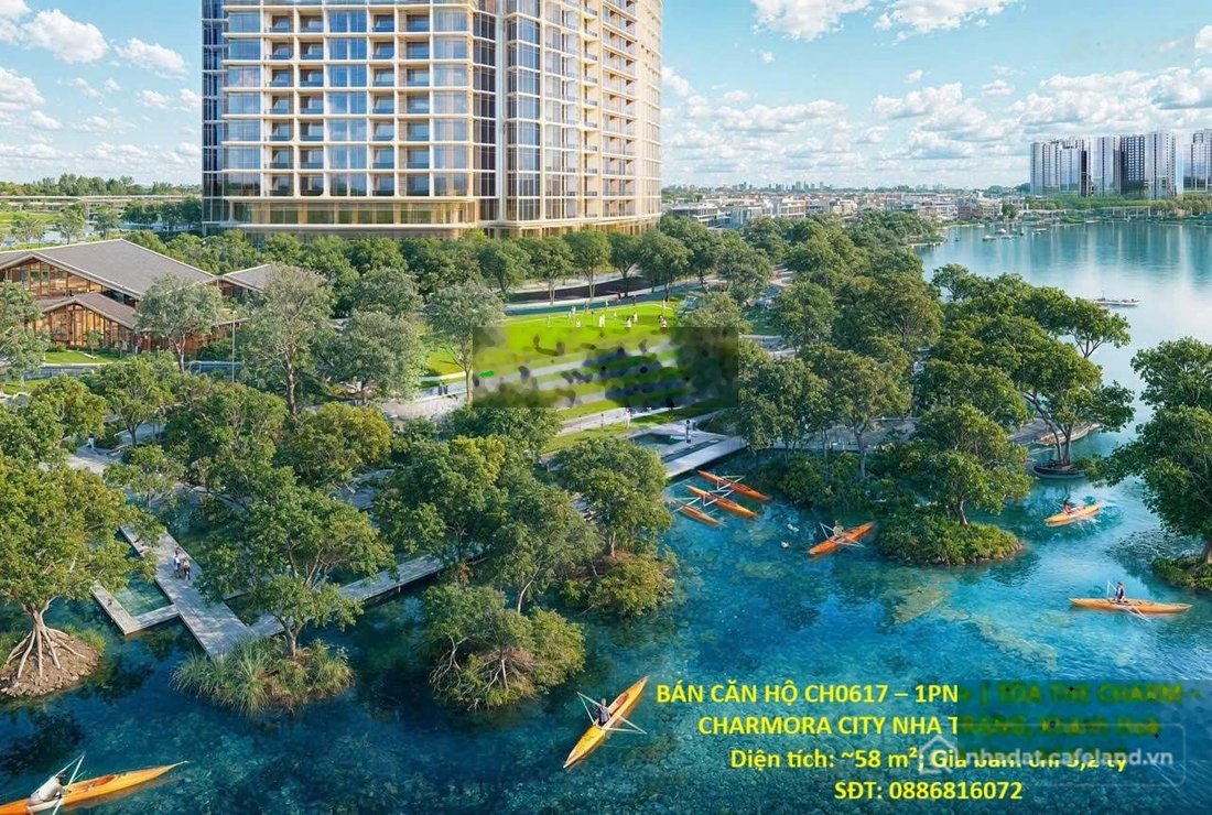 Bán căn hộ chung cư: Bán căn hộ ch0617 1pn+ | tòa the charm charmora city nha tr