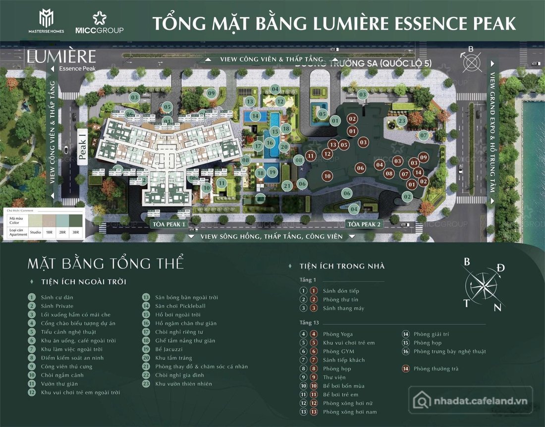 Bán căn hộ chung cư: Bán căn 3PN cao cấp tại Lumière Essence Peak - Cổ Loa toà P
