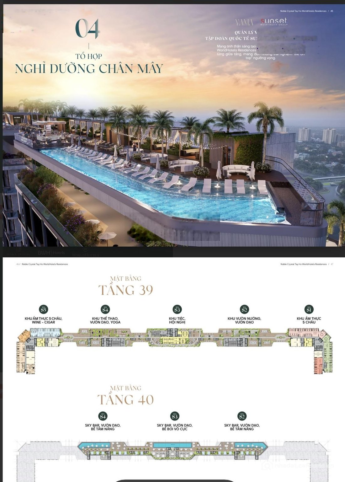 Bán căn hộ chung cư: Mở bán sky villa Noble Crystal Tây Hồ 280m2 view Hồ Tây và 