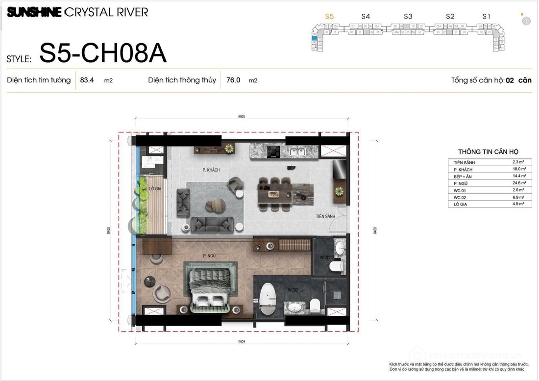 Bán căn hộ chung cư: Chính chủ bán ch 1pn đẳng cấp tại noble crystal tây hồ tây,