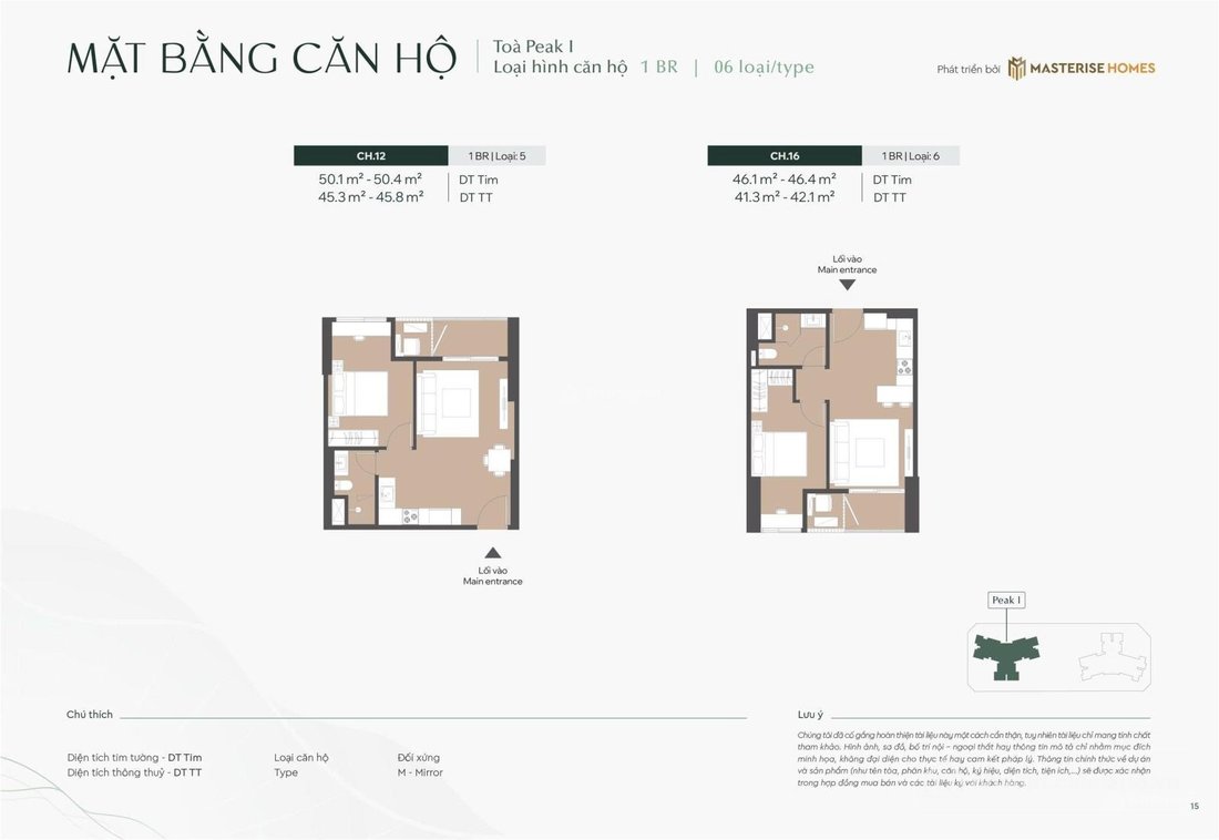 Bán căn hộ chung cư: SIÊU PHẨM 1 ngủ ngoại giao Lumiere Essence Peak,view hồ, tr