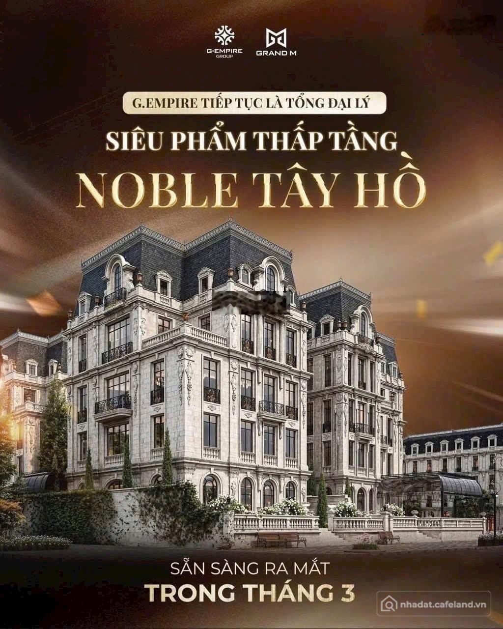 Bán biệt thự: Bán biệt thự 300m2 Noble Crystal Tây Hồ giá 700 triệu/ m2