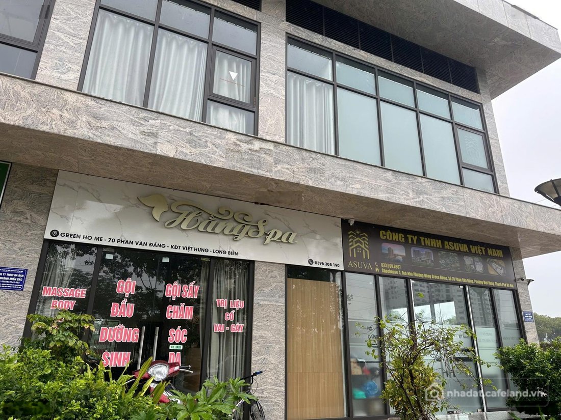 Bán nhà phố dự án: Bán căn shophouse 2 tầng chung cư Green Home Phương Đông. 80m