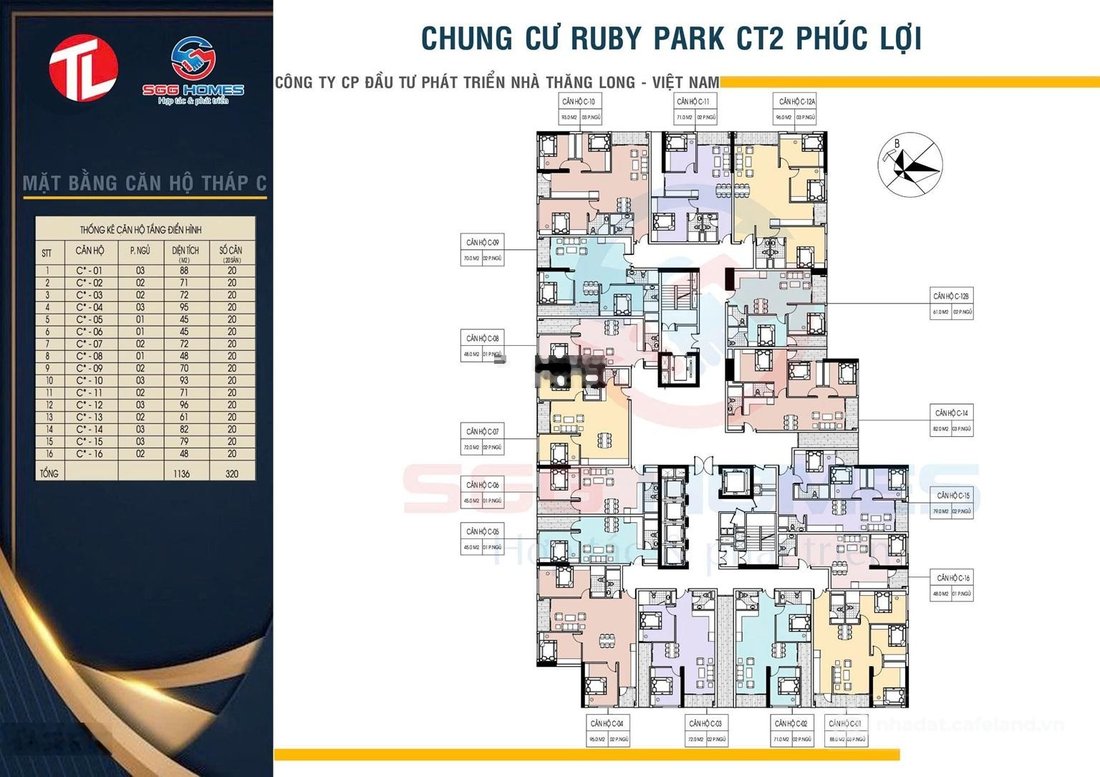 Bán căn hộ chung cư: Căn 3 ngủ đẹp nhất dự án Ruby Park - Long Biên - Hà Nội, dự