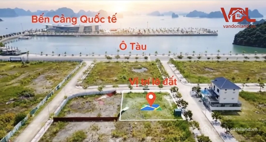 Bán đất thổ cư: 1.015m đất lô góc sát cảng Ao Tiên xây 16 tầng giá 60 tỷ