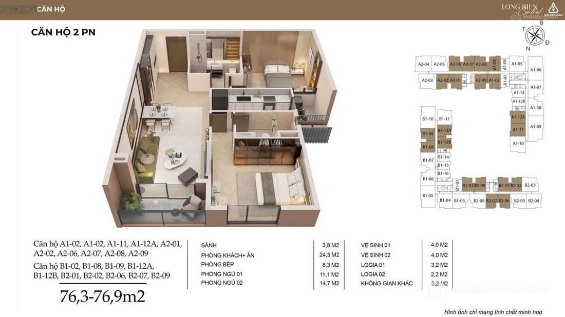 Bán căn hộ chung cư: Chính chủ nhượng căn 1N+ hoa hậu Long Biên Central. Chênh n