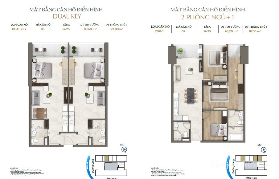 Bán căn hộ chung cư: Bán căn DUAL KEY tòa Lancaster Lumianrie đường Láng 98m2 gi