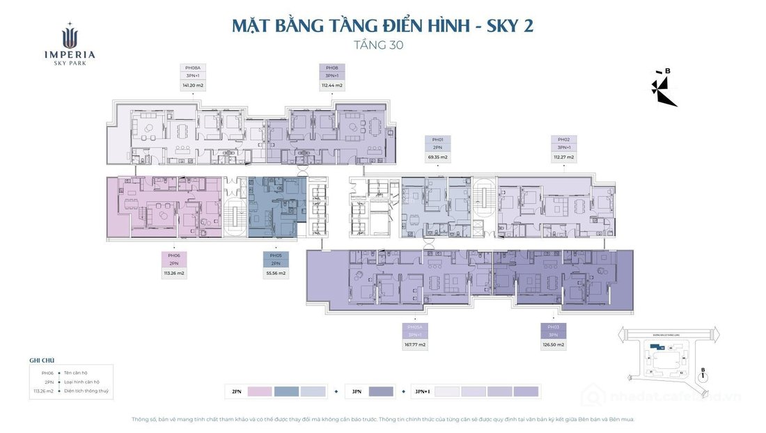 Bán căn hộ chung cư: Bán nhanh quỹ penhouse VIP nhất Imperia Sky Park 120 - 300m