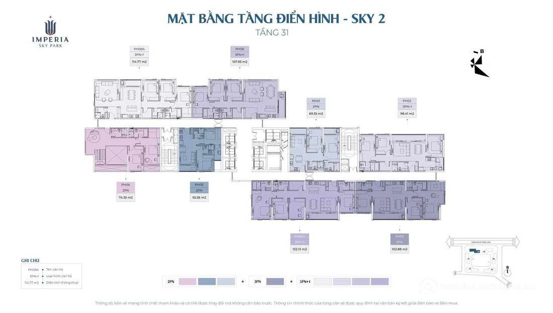 Bán căn hộ chung cư: Bán Nhanh Quỹ Penhouse Vip Nhất Imperia Sky Park 120-300m2 
