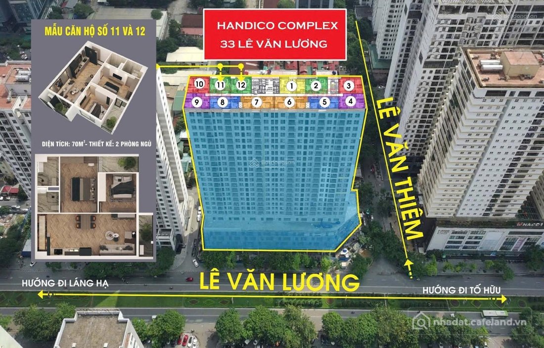 Bán căn hộ chung cư: Chính chủ trực tiếp bán suất căn Đông Nam Handico 33 Lê Văn