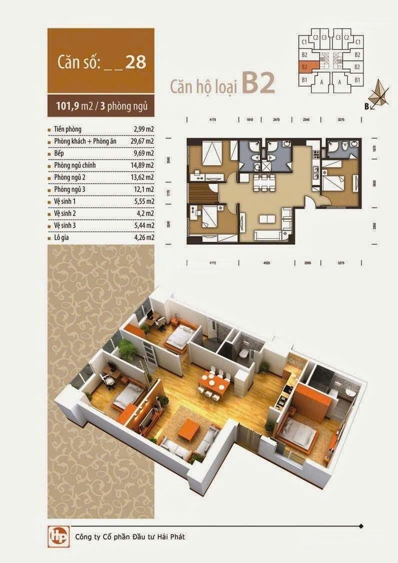 Bán căn hộ chung cư: Cần bán nhanh Căn hộ The Pride, Hà Đông giá ưu đãi 6,955 tỷ