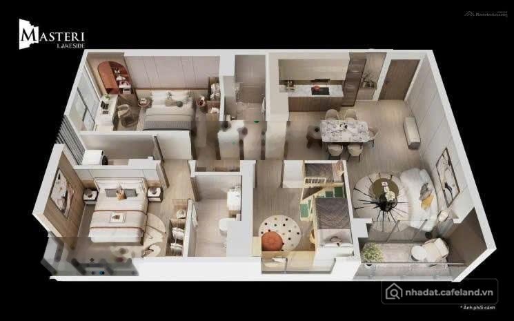 Bán căn hộ chung cư: Sở hữu ngay căn 2PN+ góc dự án Masteri Lakeside chỉ 81tr/m2