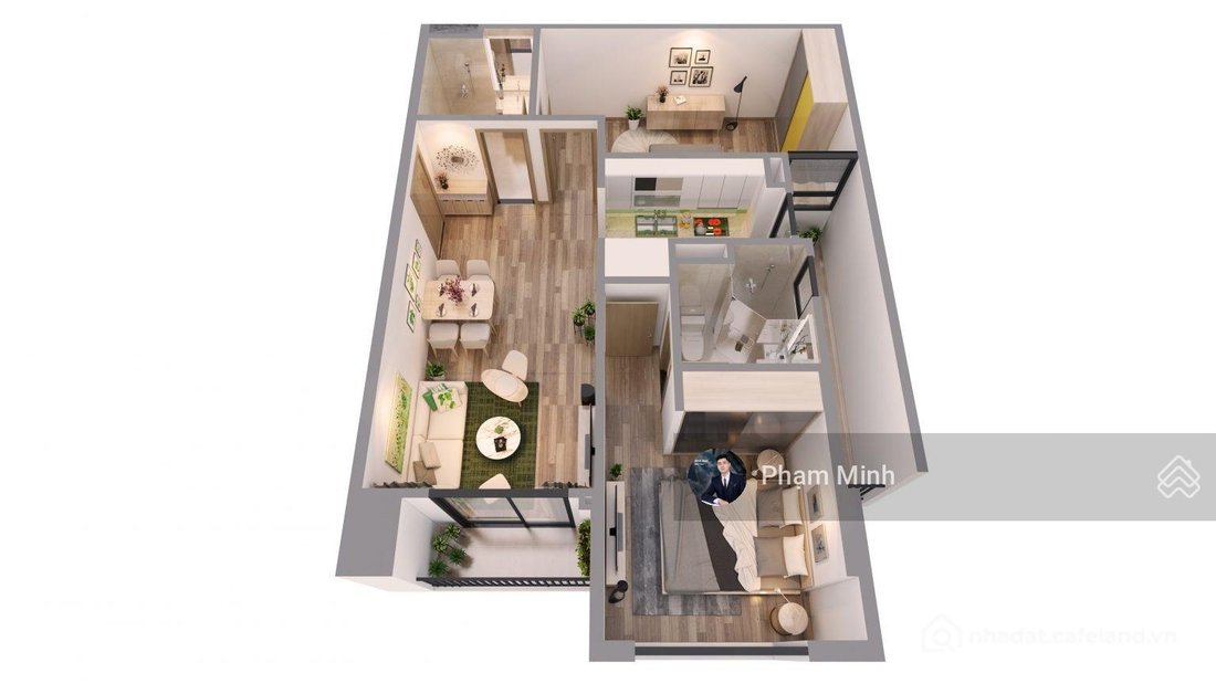 Bán căn hộ chung cư: Bán căn B08 2PN HH01 Kepler Land Mỗ Lao, giá chỉ 6,5 tỷ rẻ 