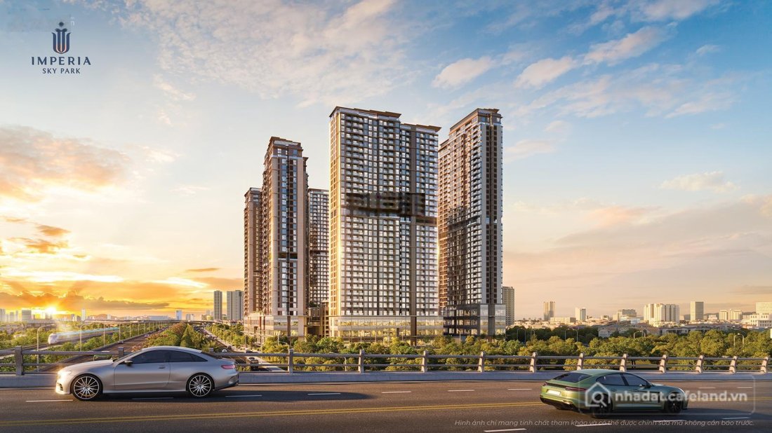 Bán căn hộ chung cư: Căn hộ view Đại Lộ Thăng Long đẹp Imperia Sky Park - dự kiế