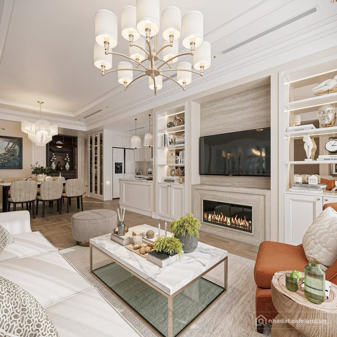 Bán căn hộ chung cư: Gia đình bán căn hộ 123m2 (3N 3W) tại GoldSilk Complex. Giá