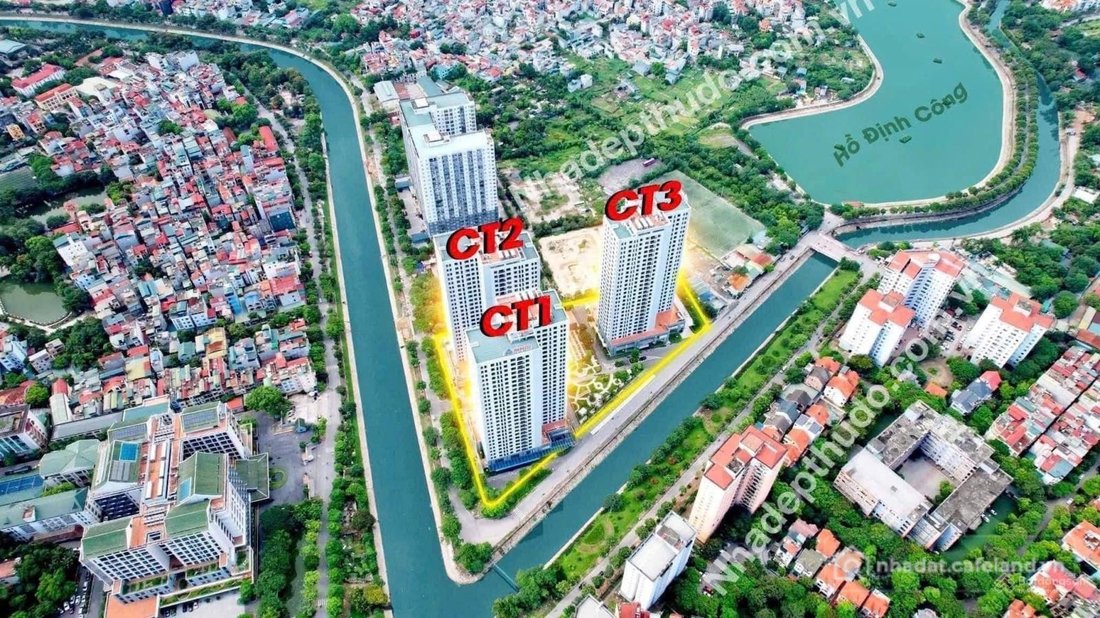 Bán căn hộ chung cư: Bán nhanh căn 77m2 trục 05 CT3 tầng trung view hồ Linh Đàm 