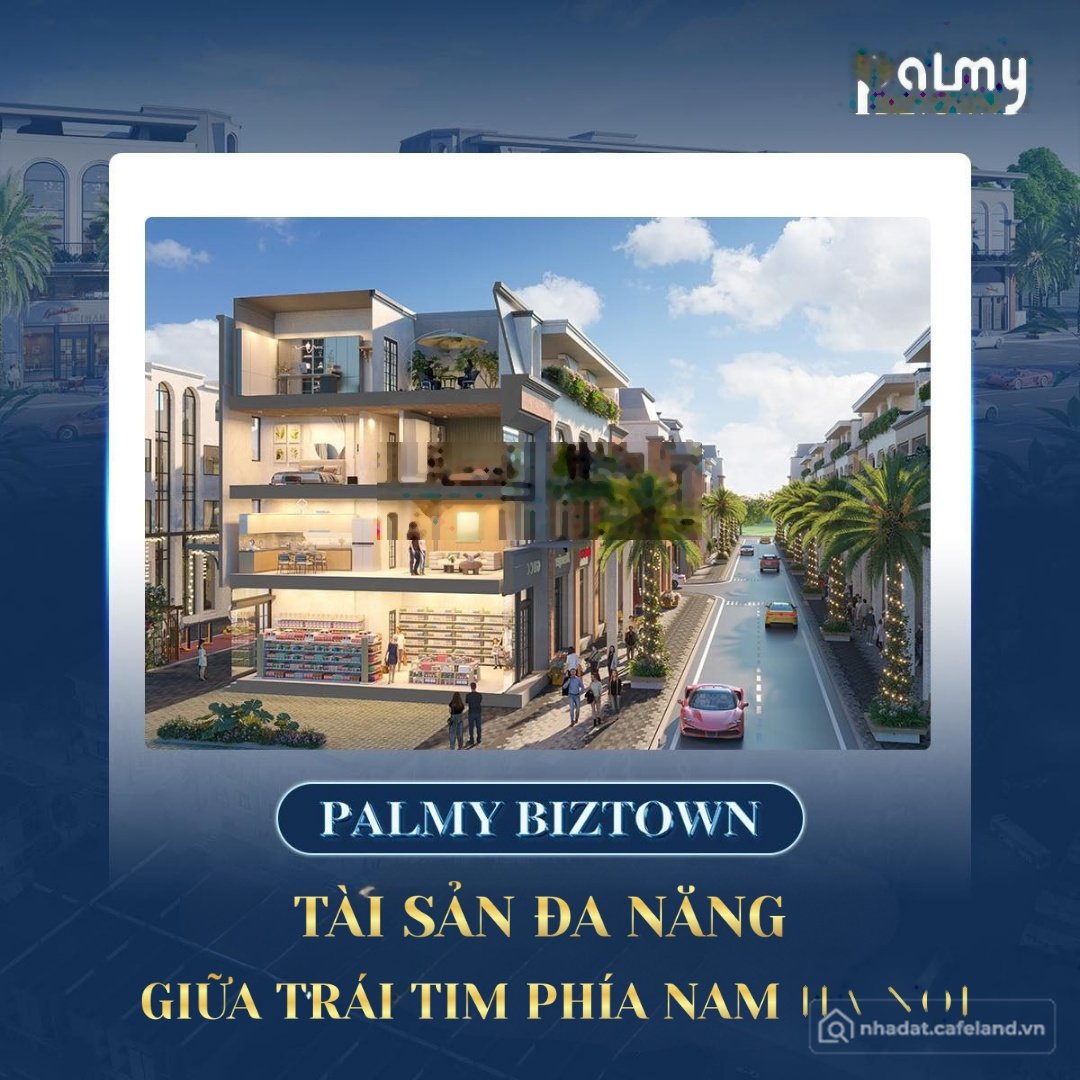 Bán nhà phố dự án: Siêu phẩm shophouse Palmy Biztown Phan Trọng Tuệ dòng tiền kh
