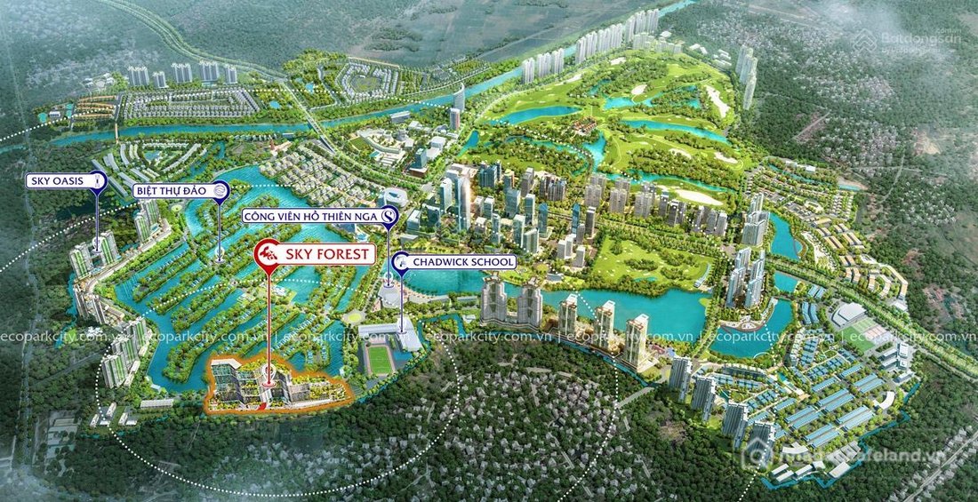Bán căn hộ chung cư: Chuyển nhượng căn hộ 3pn rộng nhất Sky Forest - 111m2 2 log