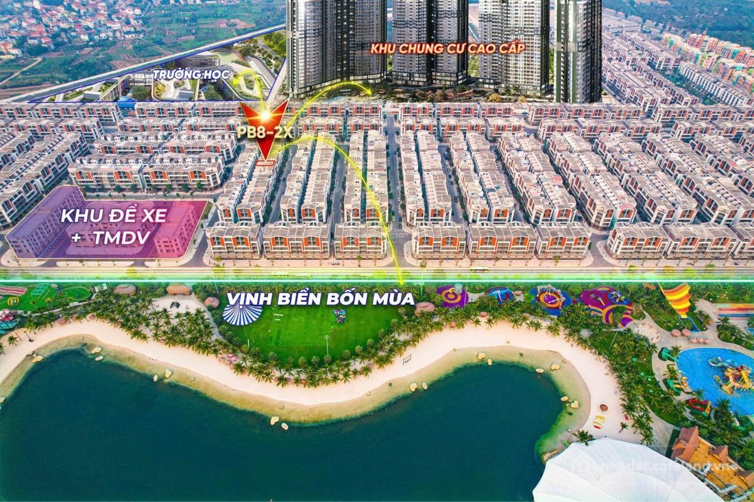 Bán biệt thự: Bán căn liền kề Phố Biển 85m2 gần Vịnh biển, giá tốt nhất thị trườ