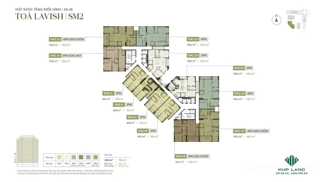 Bán căn hộ chung cư: Dual key siêu phẩm hiếm tại Greenera Southmark, 468 Ngọc Hồ