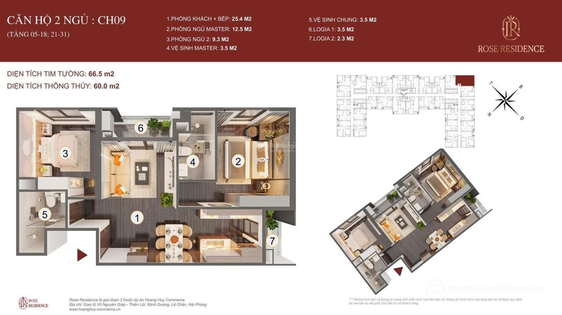 Bán căn hộ chung cư: Hoàng huy rose căn góc view triệu đô, 2 ban công ngắm pháo 