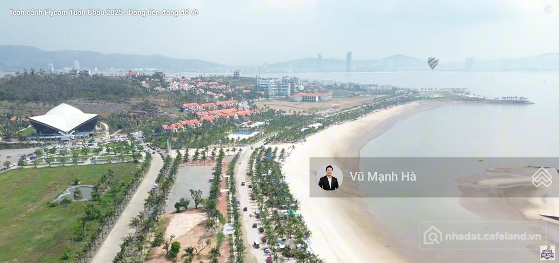 Bán đất thổ cư: Duy nhất một lô biệt thự mặt biển Tuần Châu, một bước chạm cát g