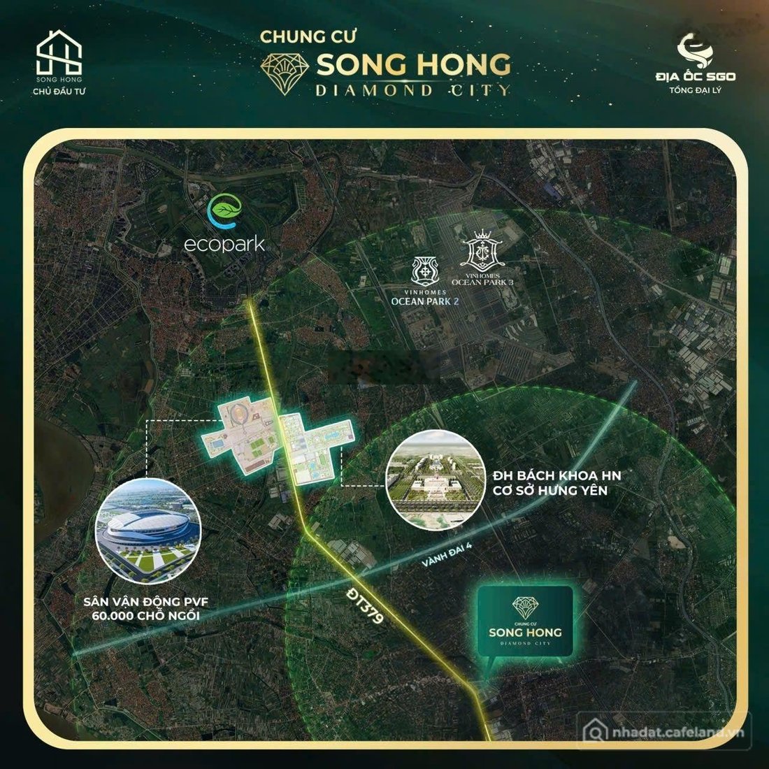 Bán căn hộ chung cư: Chỉ từ 1 tỷ sở hữu căn hộ 1PN + 1 Sông Hồng Diamond City, H