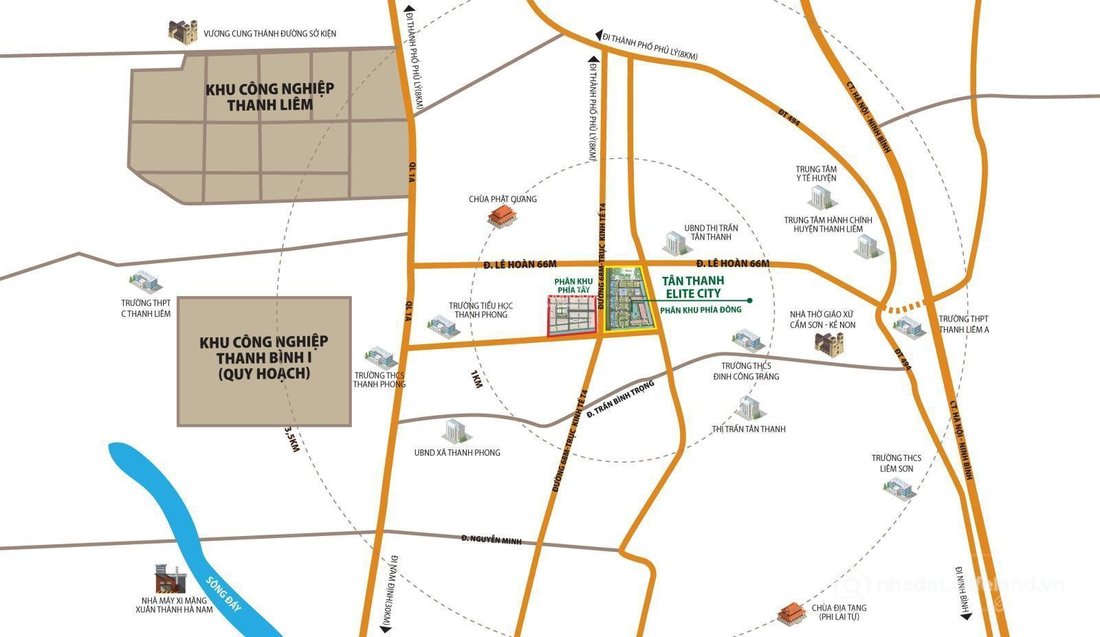 Bán đất thổ cư: Bán đất nền dự án Tân Thanh Elite City, 2,086 tỷ, 100m2, giá cực