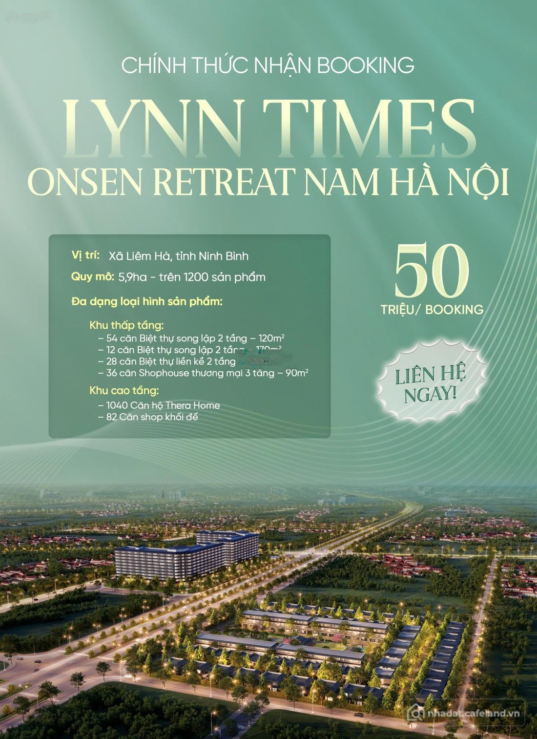 Bán căn hộ chung cư: Chính thức nhận booking dự án Lynn Times Onsen Retreat Nam 