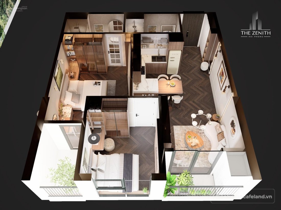 Bán căn hộ chung cư: Bán CC The Zenith Hải Phòng, 2,456 tỷ, 66m2, 2PN, 2WC