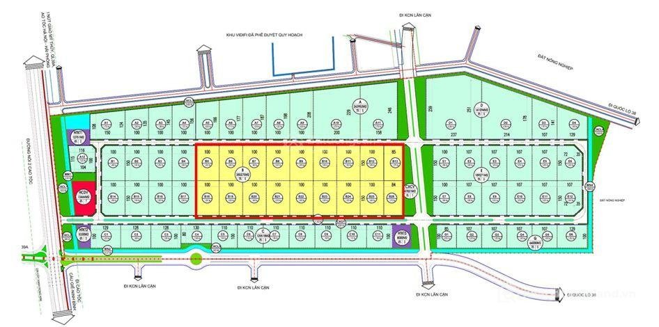 Bán kho, nhà xưởng: Bán đất XD Khu Công Nghiệp Số 3 - Tỉnh Hưng Yên. DT 1,7-5ha,