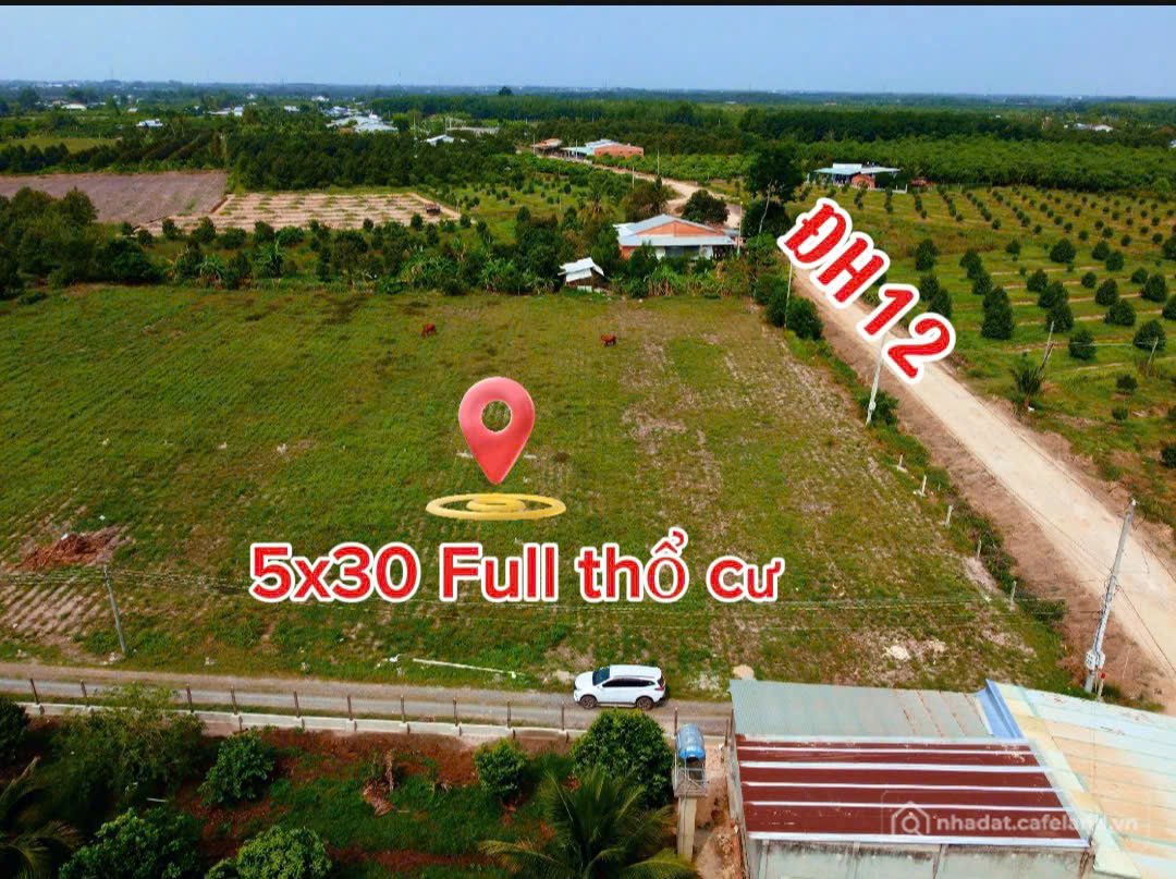 Bán đất thổ cư: 150m2 thổ cư, đường xe hơi, gần khu công nghiệp Phước Đông, giá 