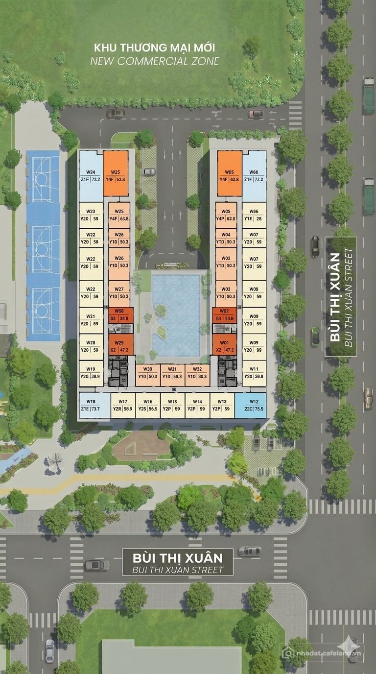 Bán căn hộ Mini, Dịch vụ: Bán căn hộ dự án 47m2, The Nest - Midori Park mới Bình