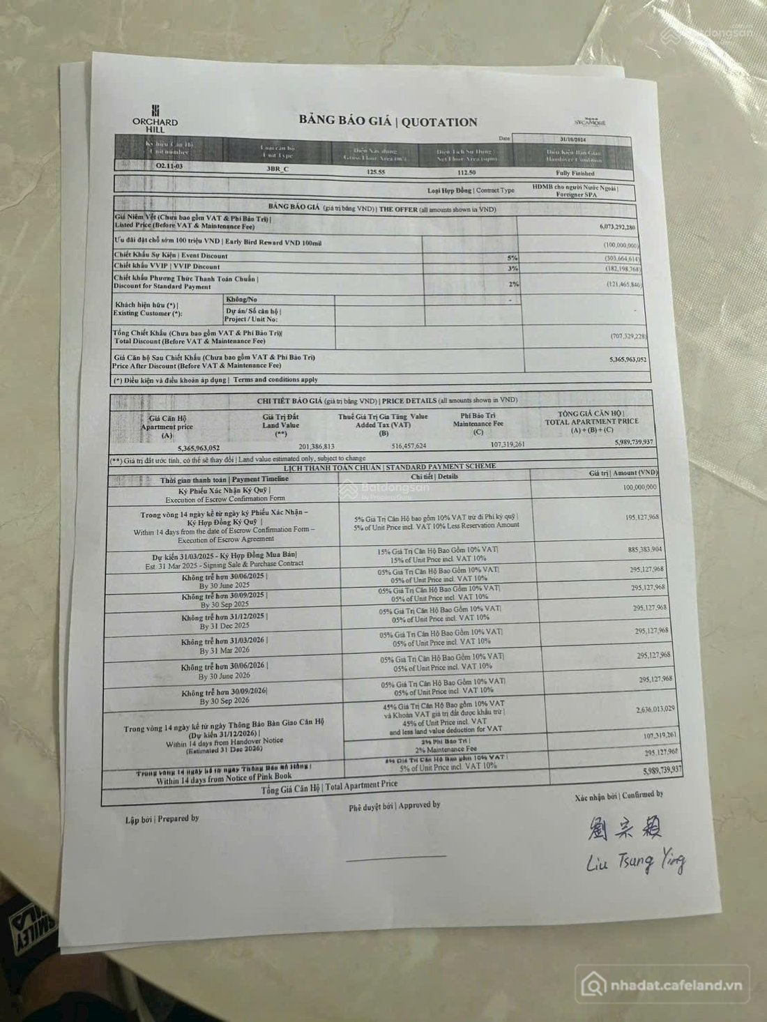Bán căn hộ chung cư: Bán Căn Hộ Orchard Hill - Sycamore căn góc, giá 5,989 tỷ, 1