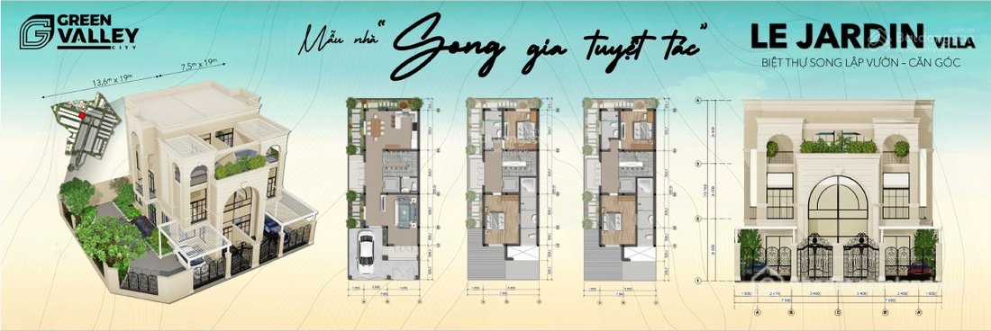 Bán biệt thự: Nhà phố biệt thự Thung Lũng Xanh Green Valley Tân Uyên nơi an cư đ