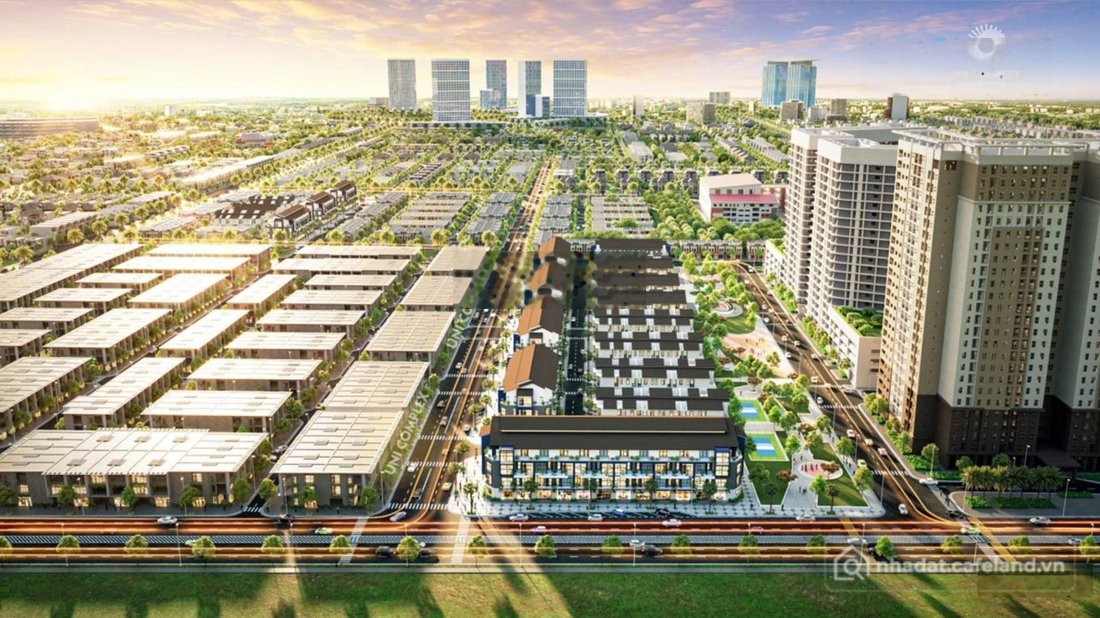 Bán nhà phố dự án: Bán căn góc Shophouse 3 mặt thoáng cạnh khu VSIP chỉ 7.9 tỷ r