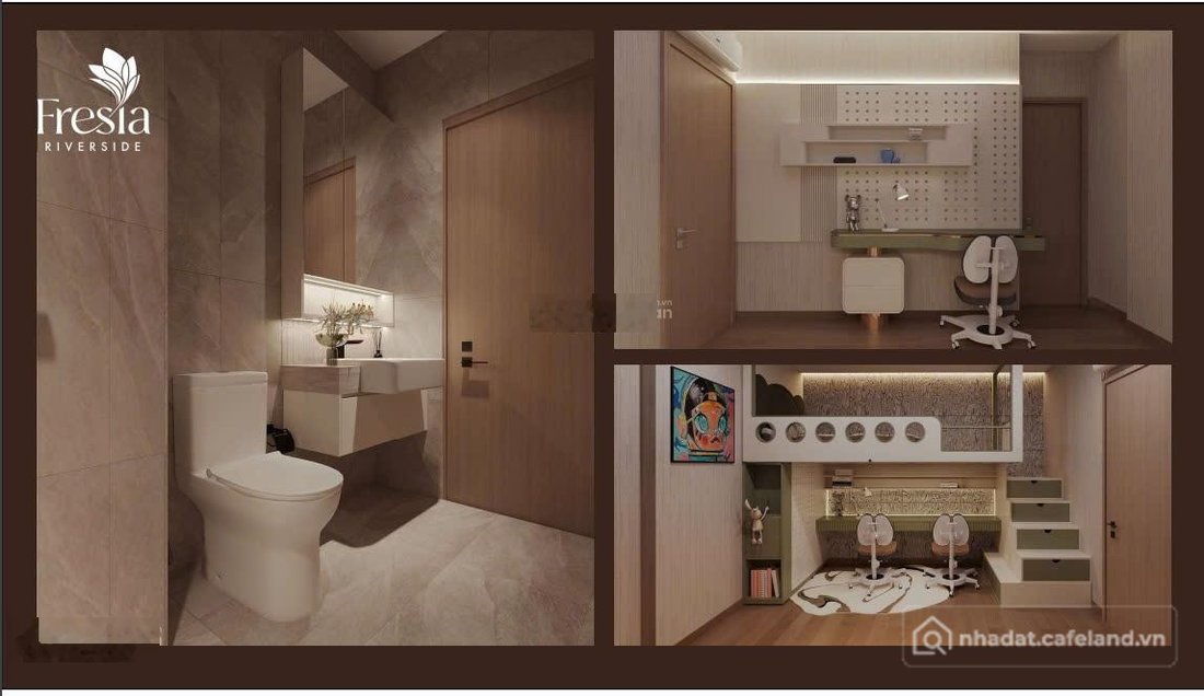 Bán căn hộ chung cư: Căn hộ 2PN Fresia Riverside DT 51m2 view sông , Agribank ch