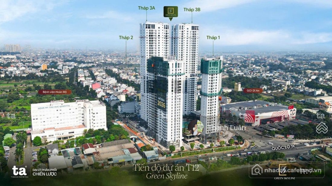Bán căn hộ chung cư: (TIN ĐĂNG ĐÚNG) Green Skyline giỏ hàng căn 1PN+ Tầng 10 giá